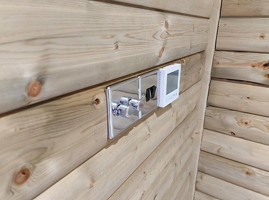 Module Container Aménagé – avec bardage en bois massif (14 m2)