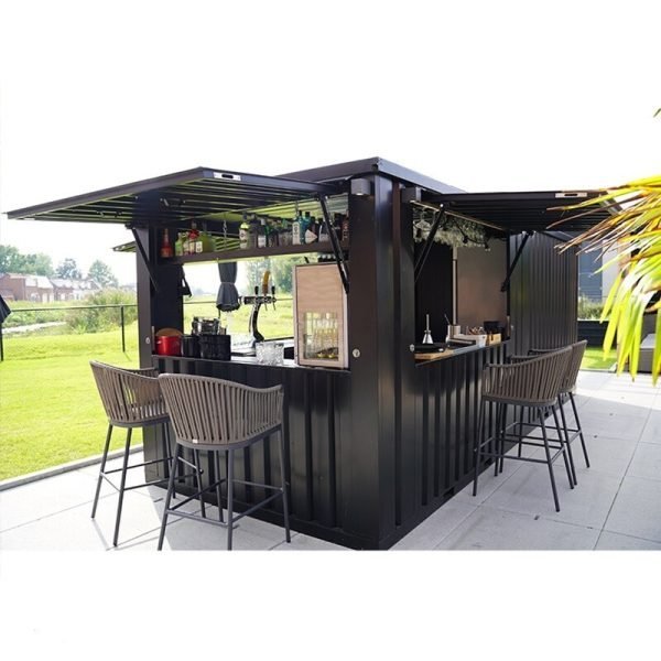 Conteneur bar extérieur amovible 8 x 2 mètres 26ft