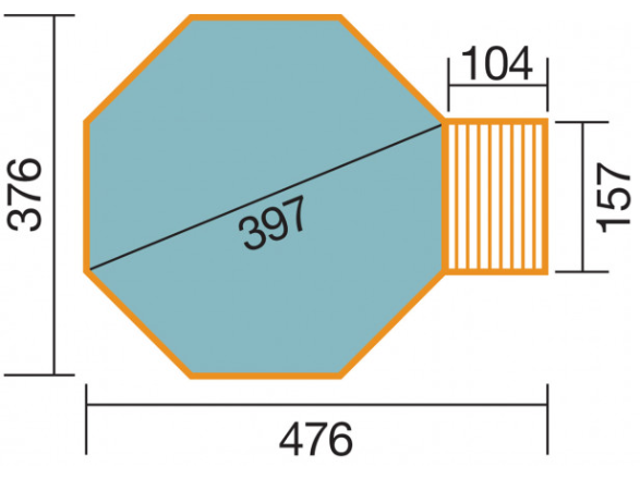 Piscine Bois Ronde ( hors équipement inclus )