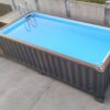 Piscine en conteneur de 6m x 2.4m avec éclairage LED